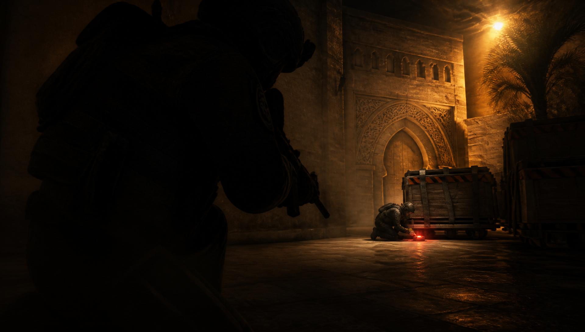 Operador tático em cena Counter-Strike 2